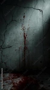 background old floor halloween horror wall scary bloody cement concept grunge abstract print texture red scarey blood pattern dirty crime art human trace creepy murder design dark artwork grimy mark Stock Video