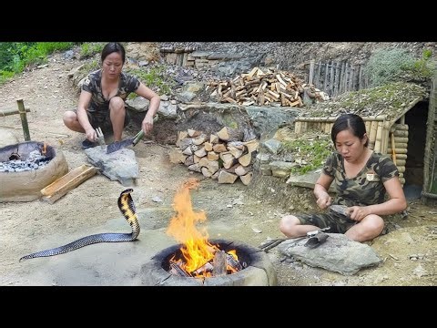 Bushcraft & Survival: Making a Forge Blower and Goat Horn Knife