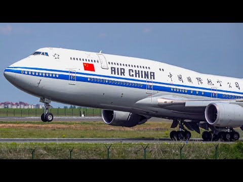 EXCLUSIVE | Chinese President Xi Jinping Arrival at Belgrade Airport | Air China Boeing 747-8