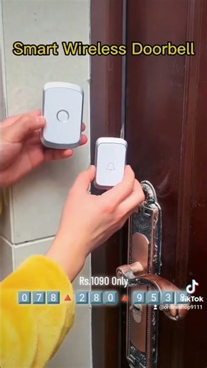 Smart wireless remote control door bell #foryou #foryou #fypp #trending #viralvideo