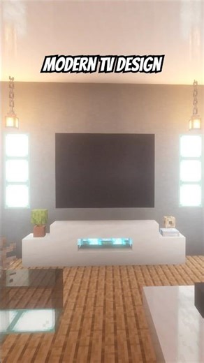 modern tv design Minecraft 2025 #minecraft #mctutorial #minecraftguide #buildtutorial