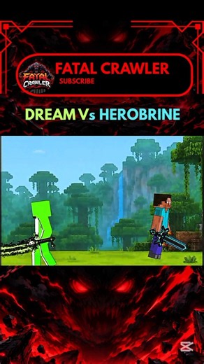 Dream vs Herobrine 🔥 EPIC Minecraft Fight Animation #minecraft #minecraftanimation ‪@dream‬