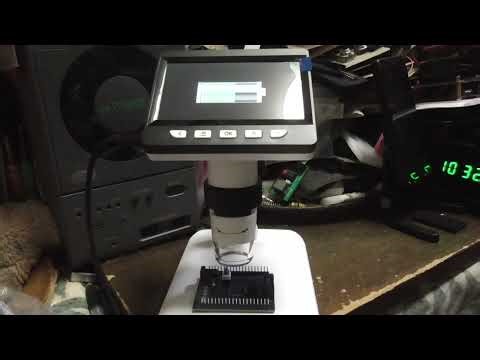 I bought a digital microscope to check the soldering on circuit boards. It's rechargeable and eas...