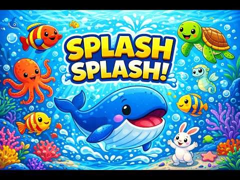 Underwater Ocean Song for Kids 🌊🐠 | Splash Splash Sea Animal Dance