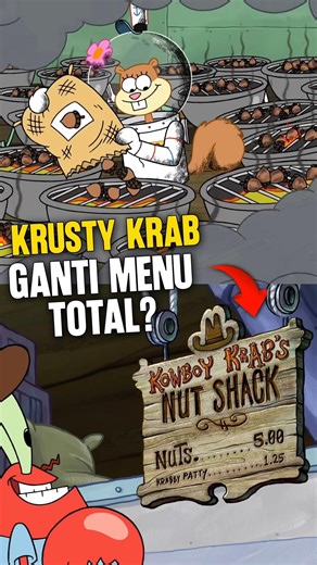 Krusty Krab Ganti Menu Total? #shorts