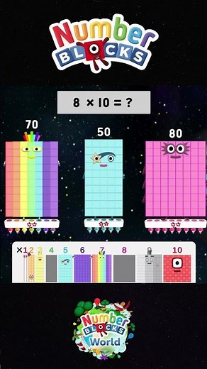 🌈📖 Learn How to Multiply | Fun Numberblocks World #shorts