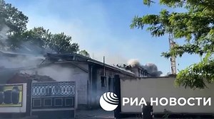 Russian news says Ukraine attacked Russian-held town