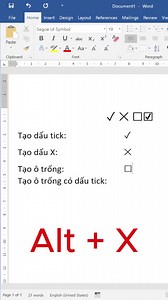 15K views · 90 reactions | tạo ô checkbox word #phimtatword #phimtatexcel #sachexcel #sachword | Tin học độc lạ | Facebook
