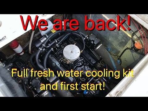 Big block full fresh water cooling kit and break-in first start