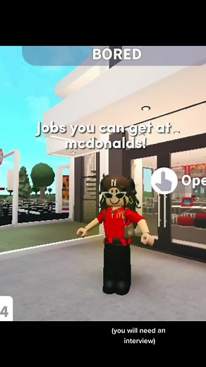 Jobs you can get at mcdonalds! #viral #bloxburg #bloxymcdonalds #fyp #jobs #apply #drivethru #securityguard #janitor #chef
