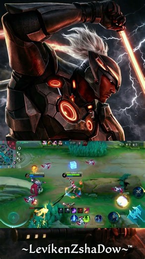 Bahala ka jan helcurt don ako sa low hp #MLBBxNARUTO #levikenzshadow #saber