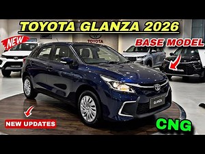 Updated❤️ Toyota Glanza S CNG 2026 | Glanza Cng Base Model Price & Detailed Review