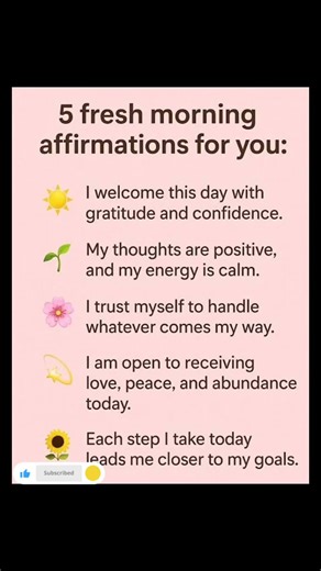 Start Your Morning with These 5 Powerful Affirmations 🌅