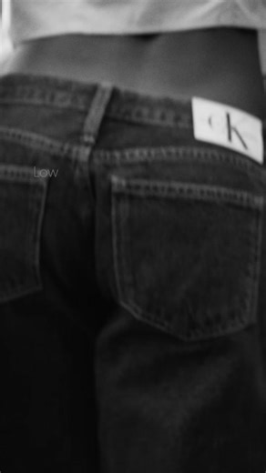 A soft mood. The Extreme Low Rise Baggy Jeans are 100% Cotton. #calvinklein