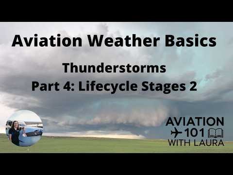 Basic Aviation Weather: Thunderstorms: Part 4 Lifecycle Stages 2: For Aircraft Dispatchers & Pilots