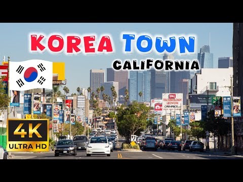 Koreatown LA walking tour in Los Angeles, California USA [4K Video] - Vlog & Travel Guide