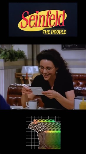 Seinfeld. THE DOODLE George & The Doodle: George dates Paula, who draws him as a grotesque caricature; he's tormented, thinking it shows she dislikes him, but eventually embraces it as a sign of affection, only to be thrown for a loop when she says that 'looks aren't that important to her.' Sharing is caring. ✌️ #seinfeld #comedy #tv #netflix | Dave Nelson