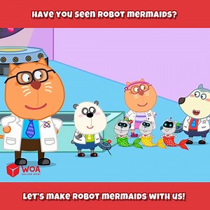 21K views · 175 reactions | Wolfoo, Kat and Pando have new robot mermaid toys 隆‍♀️朗 Let's see what these toys can do~ ⏯ #WOANETWORK #Wolfooseries #Wolfoo #cartoonforkids | Wolfoo Series | Facebook