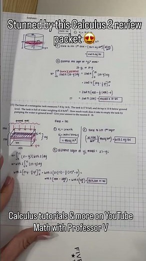 Stunning Calc 2 Review Packet📚 | Ace Your Calculus Exam | Math with Professor V