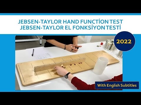 Jebsen-Taylor Hand Function Test / Jebsen-Taylor El Fonksiyon Testi (Latest Video)