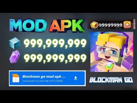 Blockman Go MOD APK Latest Gameplay | Blockman Go MOD MENU APK (Gcubes & Money)