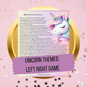 Unicorn Party Game: Left Right Adventure Story (instant Download) - Etsy Australia