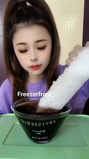 98K views · 1.4K reactions | SODA AND ICE  . . . . . . . . . . . . . . . . . #eating #crunchy #fyp | freezerfrost_ | Facebook