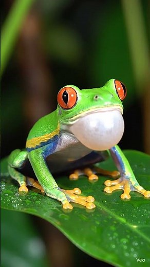 Red-eyed tree frog #wildlife #conservation #video