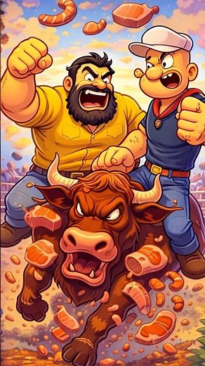 Brutus vs. Popeye: The rodeo battle that turned a bull into steaks and sausages!