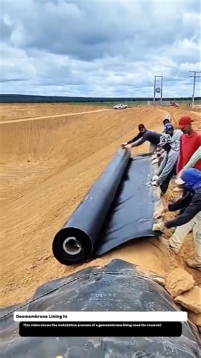 Geomembrane Lining Installation | Reservoir Waterproofing System Explained.