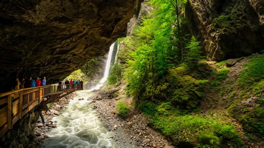 Liechtensteinklamm Gorge Austria natural wonder (4K)