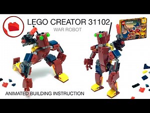LEGO MECH ROBOT MOC - LEGO CREATOR 31102 alternative build instructions Part 3
