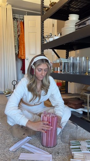 Samantha Bauchmann on Instagram: "HOSTING CLOSET REORG PART 2 // comment CLOSET and I’ll send you links for all my hosting closet organizing favs from this video! I really thought we’d be done by now and mama’s got some deadlines so part 3 (the last one 😅) coming ASAP #hosting #partydecor #holidaydecor #organization https://liketk.it/5N9VA"