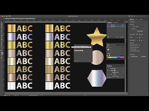 How to install metallic swatches in Adobe Illustrator | Illustrator Tutorial