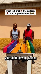 First to burst 💥 the balloon 🎈 & arrange the cups 😂😂_watch out_________________________________________________ #ball #fb #challenge #reels #trend #post #Smart #win #viral #game #ballon #cups @top fans | Officialdiamond Tv