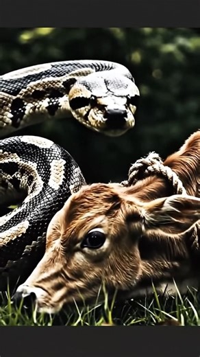 Heroic Villagers Rescue Mother Cow From GIANT Python | Real Life Animal Rescue Story #shorts