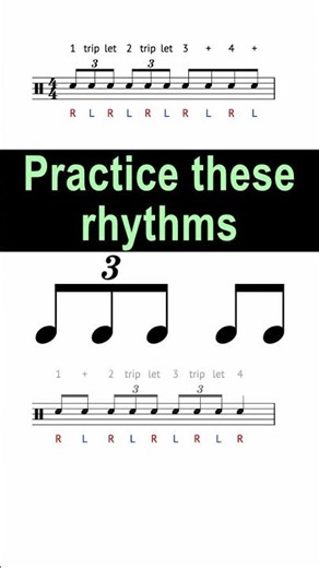 8th Note Triplet Rhythm Exercise @ 80 bpm