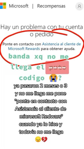 Problemas con códigos de Microsoft Rewards: ¿Qué hacer?