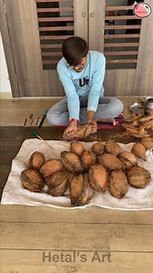 Thing you can make out of coconut shells #coconut #shell | Hetal's Art