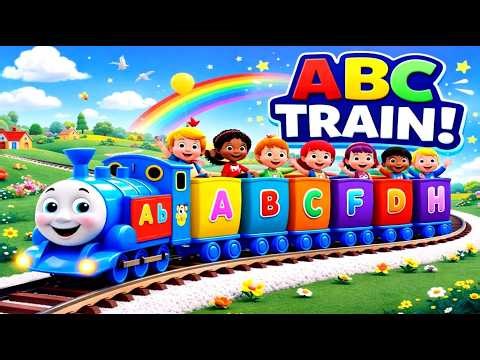 ABC Train Song 🚂🎵 | Learn A to Z Alphabet for Kids