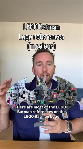 There are so many references on the LEGO Batman Logo. It’s a little tricky to see them with all black LEGO elements, so I’ve swapped them out with colour versions from other LEGO Batman Minifigures. Link in bio for the review. #LEGO #ActivitySupport26 #lego76330 #Batman | Brick Banter