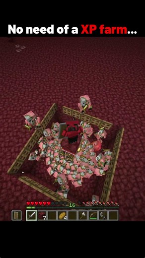 No need of a XP farm #minecraft #minecraftmemes #minecraftfunny #gaming