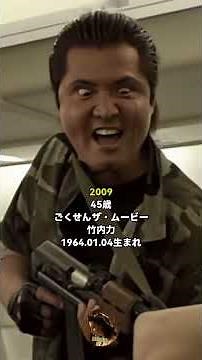 竹内力 若い頃の甘いマスクから進化するコワモテの変遷 昔と今で全然違う？！驚きのビフォーアフター #shorts