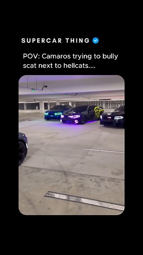 when the hellcats come 😳 via @luvadm_ #viral #hellcat #camaro #carguys | Supercar Thing