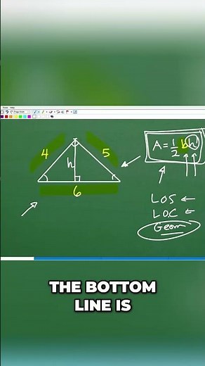 Triangle Area Formula 3 Sides Calculation Explained #math #maths #geometry #algebra #education