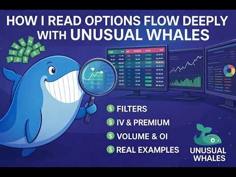 How I Read Options Flow Deeply with Unusual Whales | Filters, IV, Net Premium & Real Examples