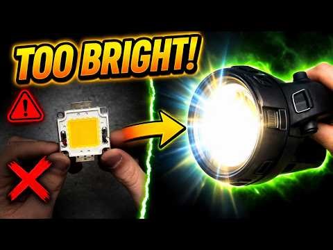 I Built a 100W Flashlight… It’s INSANELY Bright!