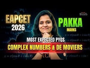 Complex Numbers & De Moivre's Theorem Most Expected PYQs | EAMCET 2026 | Vedantu Telugu