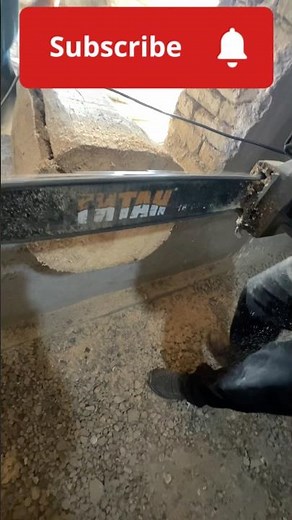 Electric Saw Cuts Through Beam Like Butter!