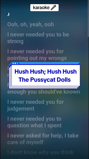 Sing Along to The Pussycat Dolls' Hush Hush Karaoke
